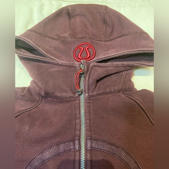 Lululemon Athletica Burgundy Scuba Full-Zip Hoodie - Picture 3 of 9